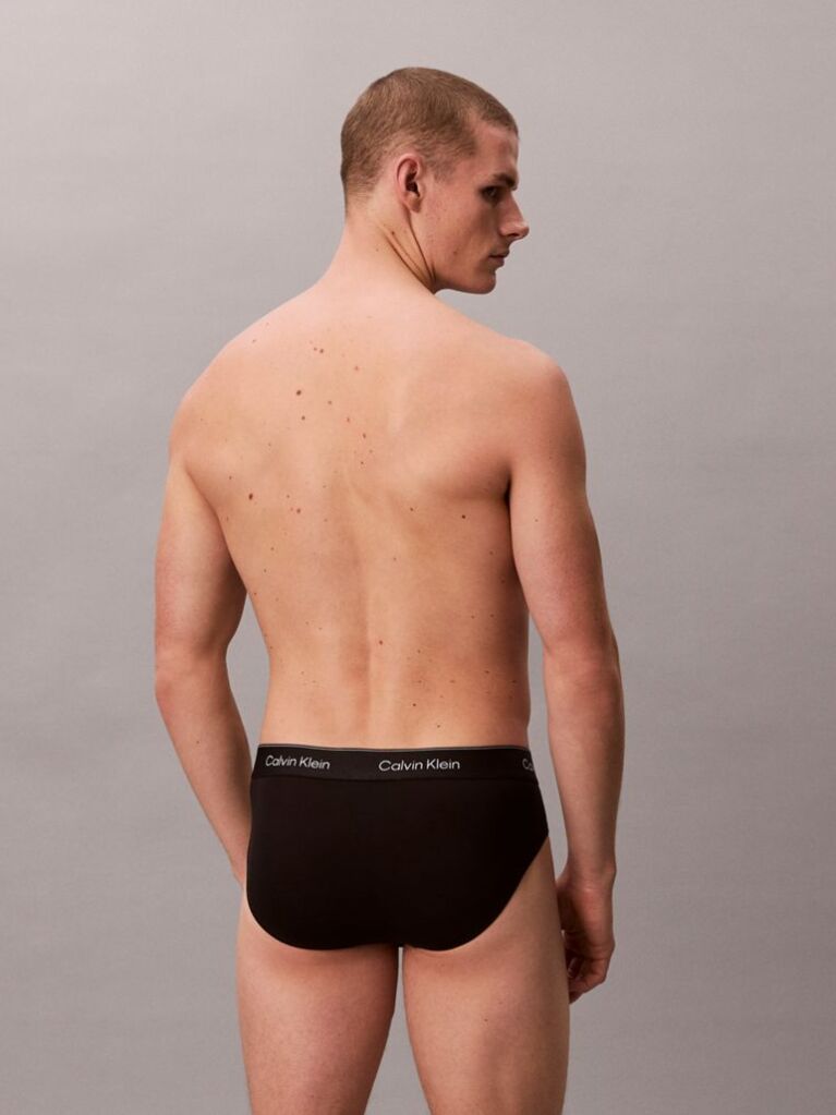 Μαύρο Σετ 3 Σλιπ - Icon Cotton Stretch  Άνδρας