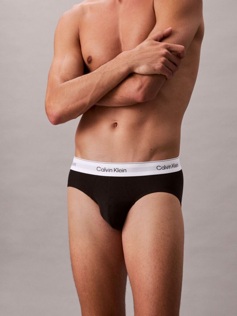 Μαύρο Σετ 3 Σλιπ - Icon Cotton Stretch  Άνδρας