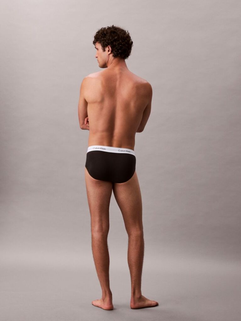 Μαύρο Σετ 3 Σλιπ - Icon Cotton Stretch  Άνδρας