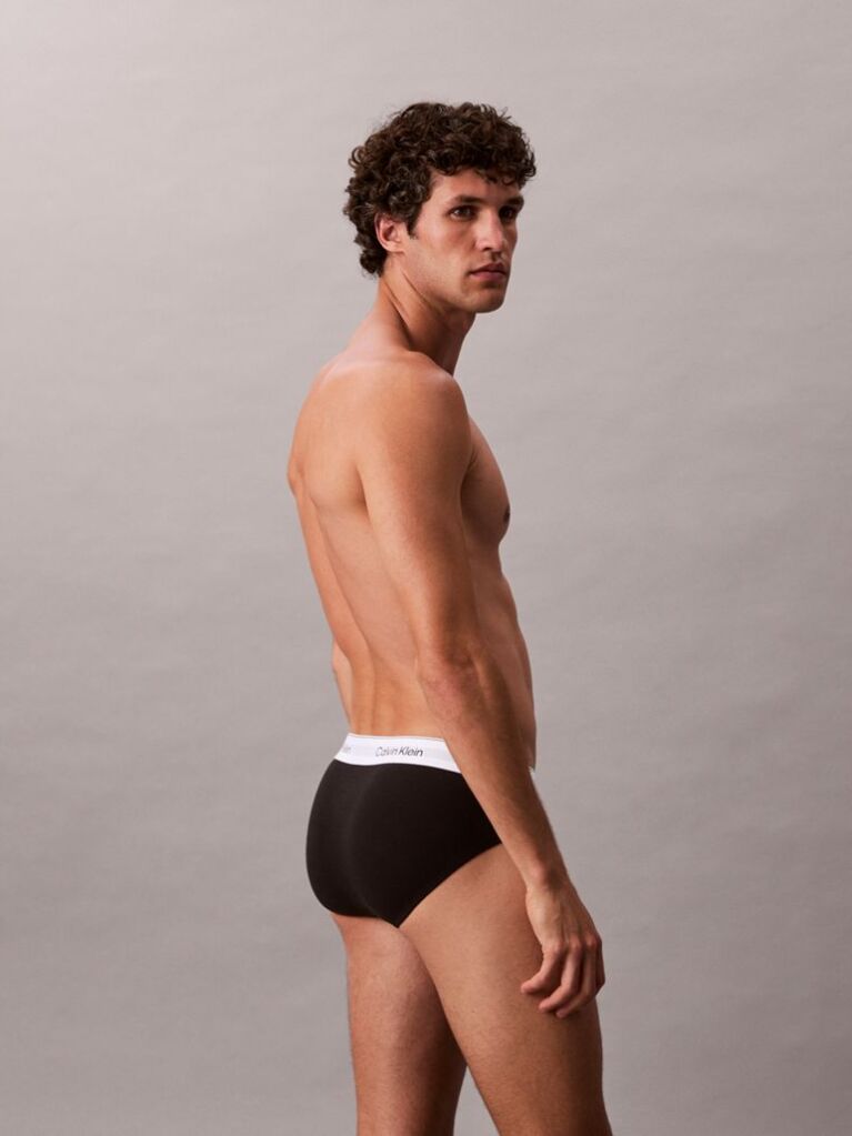 Μαύρο Σετ 3 Σλιπ - Icon Cotton Stretch  Άνδρας