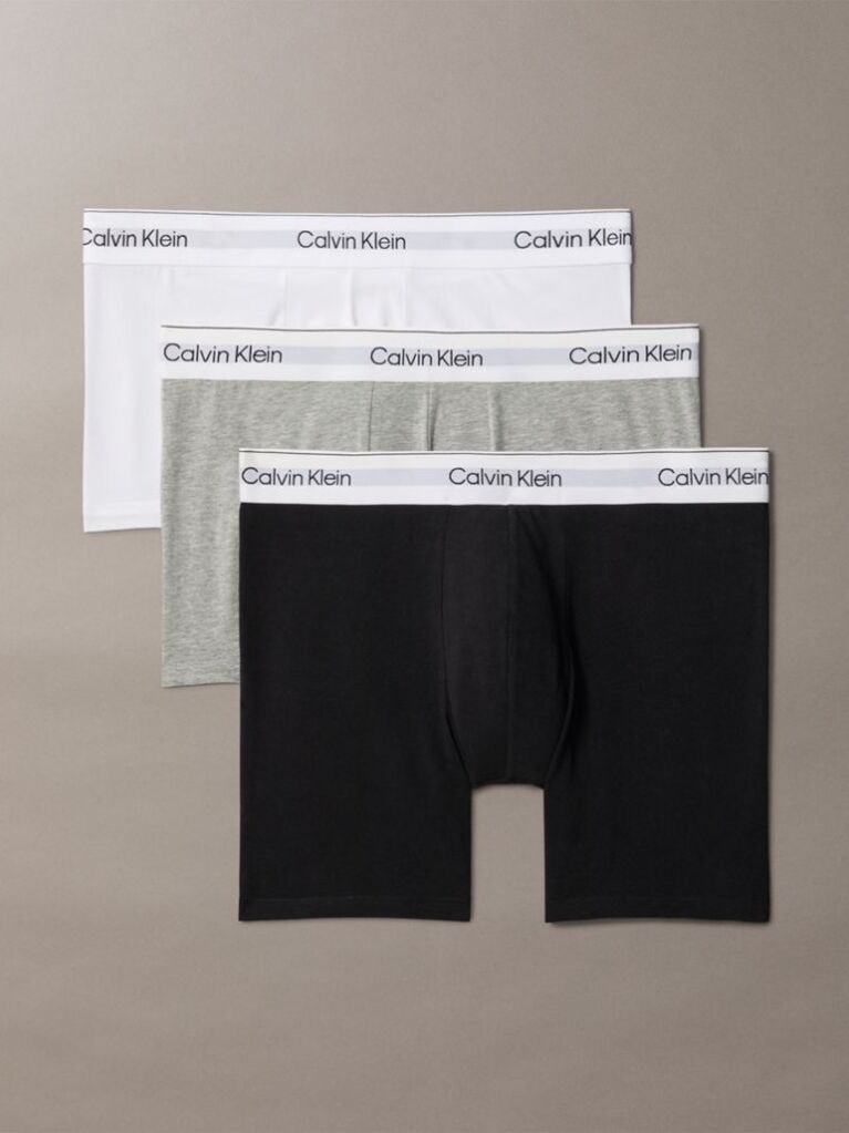 Multi 3 Pack Boxer Briefs - Icon Cotton Stretch  Men