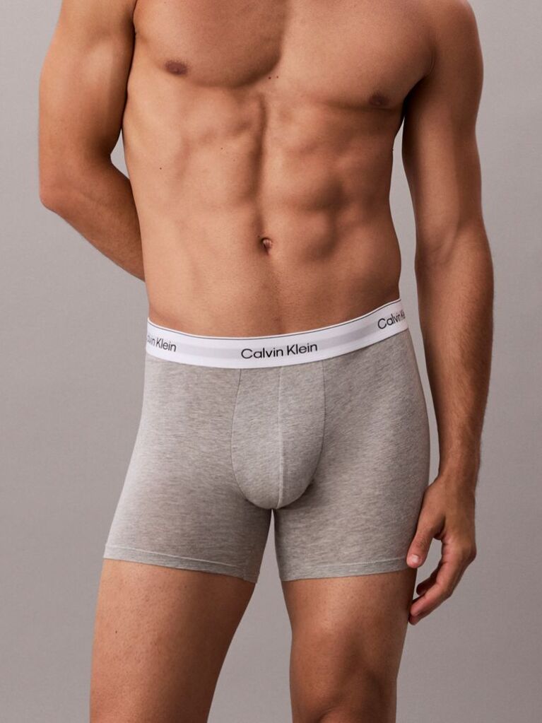 Multi 3 Pack Boxer Briefs - Icon Cotton Stretch  Men