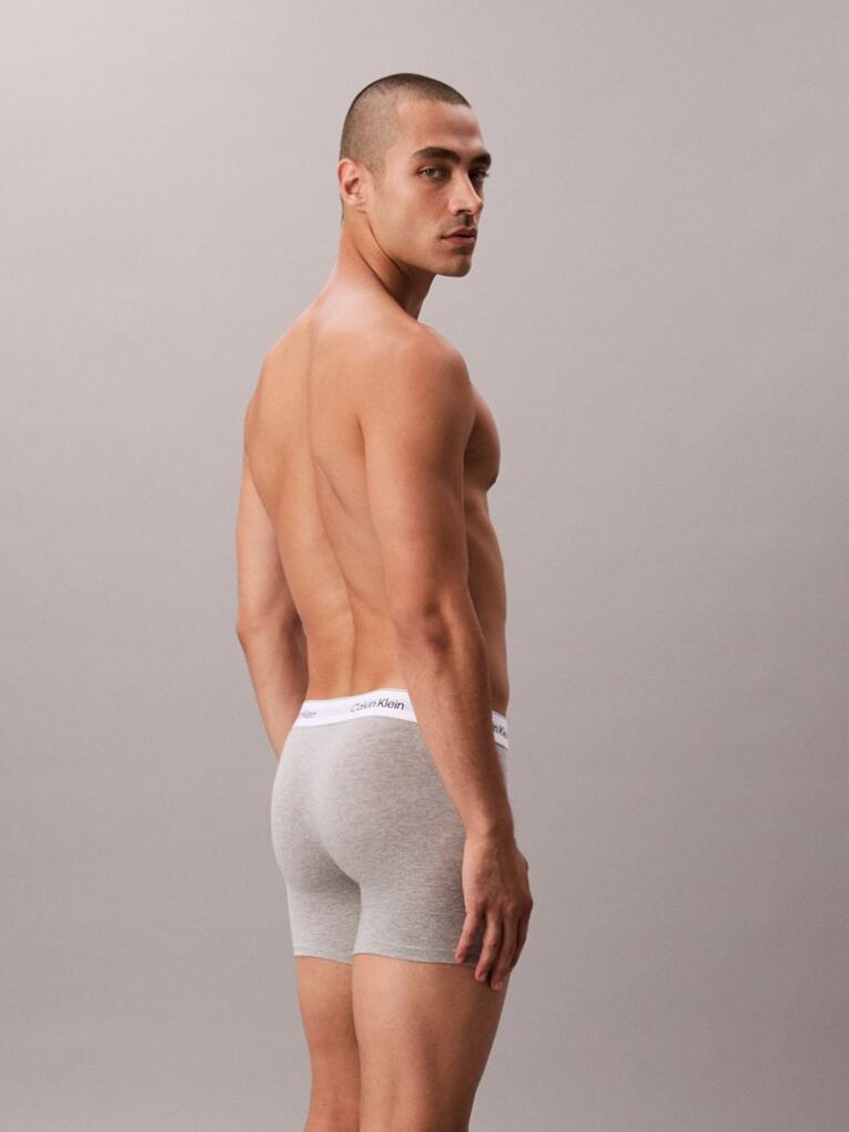 Multi 3 Pack Boxer Briefs - Icon Cotton Stretch  Men