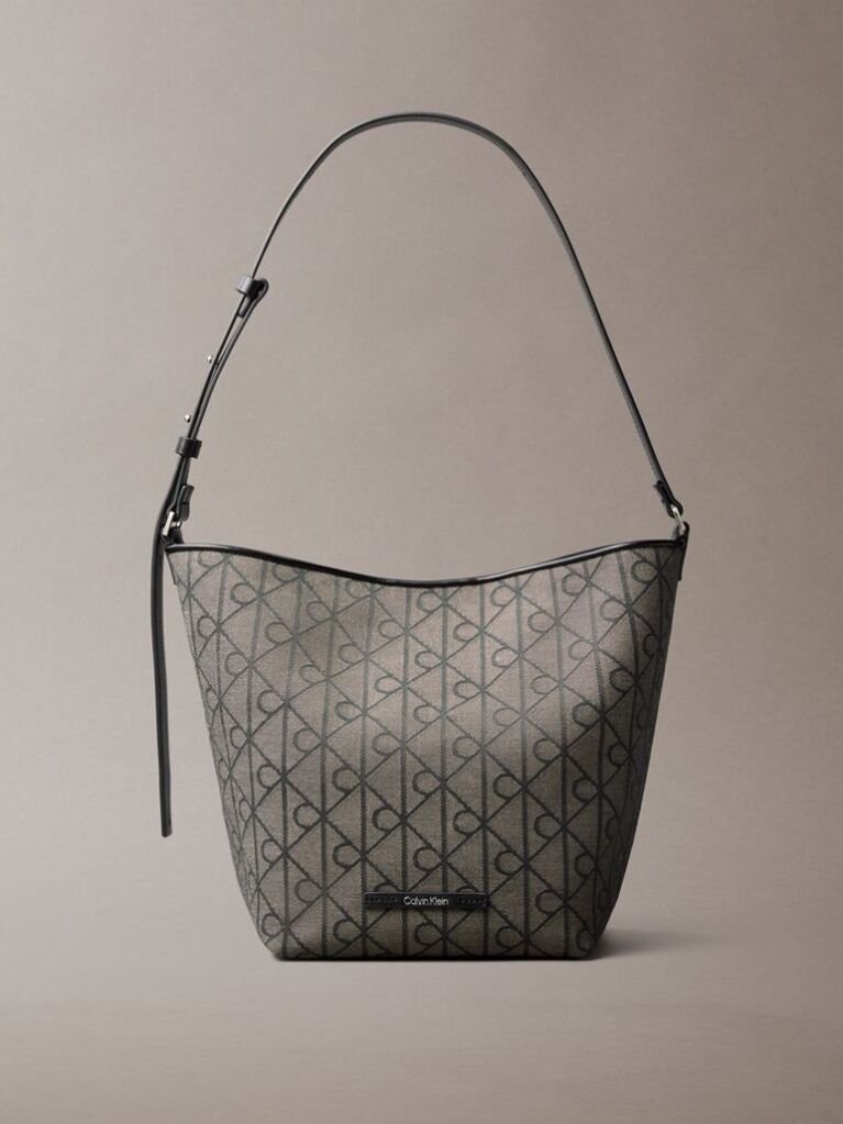 Multi Emblem Jacquard Bucket Bag  Women