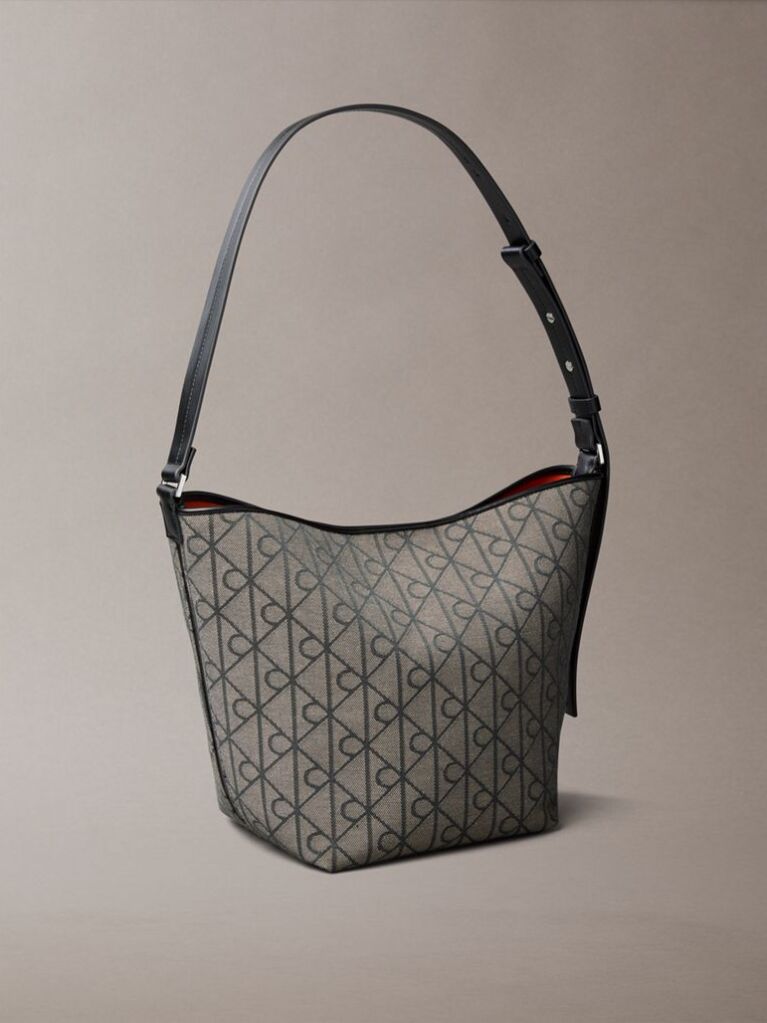 Multi Emblem Jacquard Bucket Bag  Women