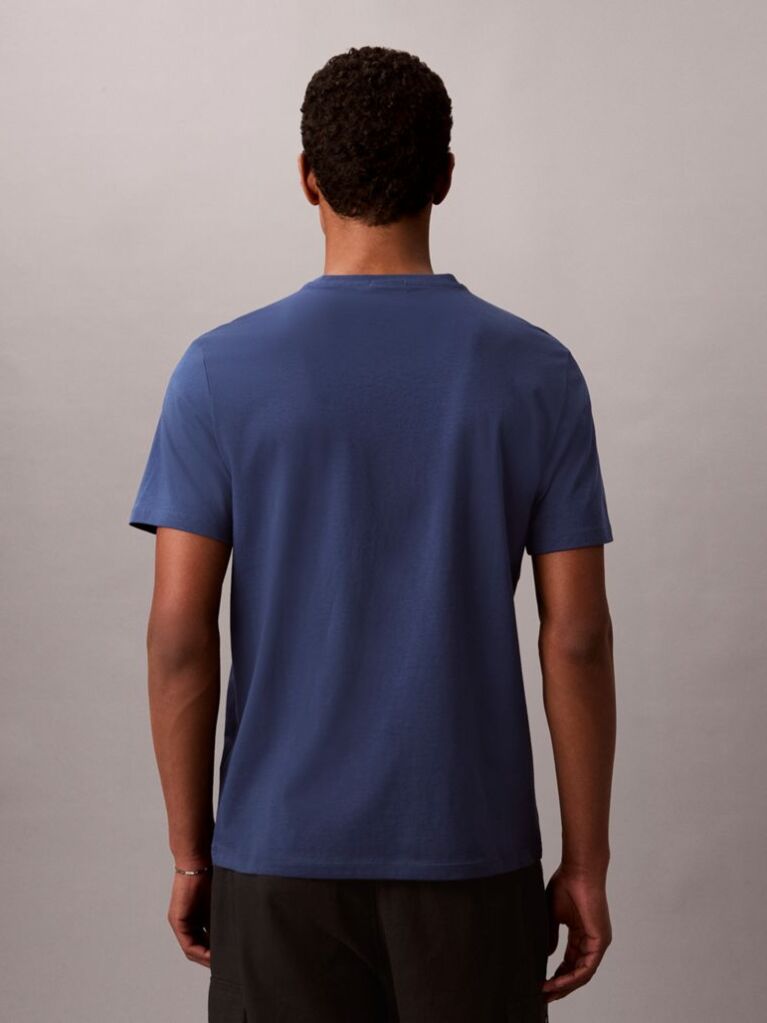 Blue Logo Crew Neck T-Shirt  Men