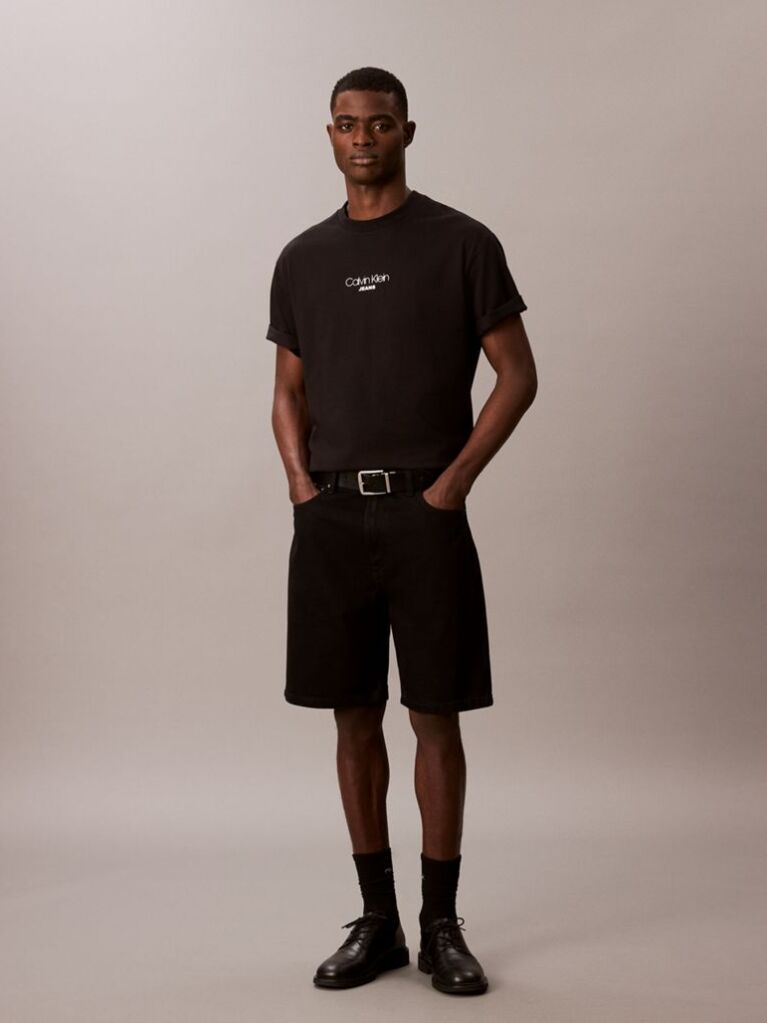 Black Logo Graphic Relaxed T-Shirt  Men