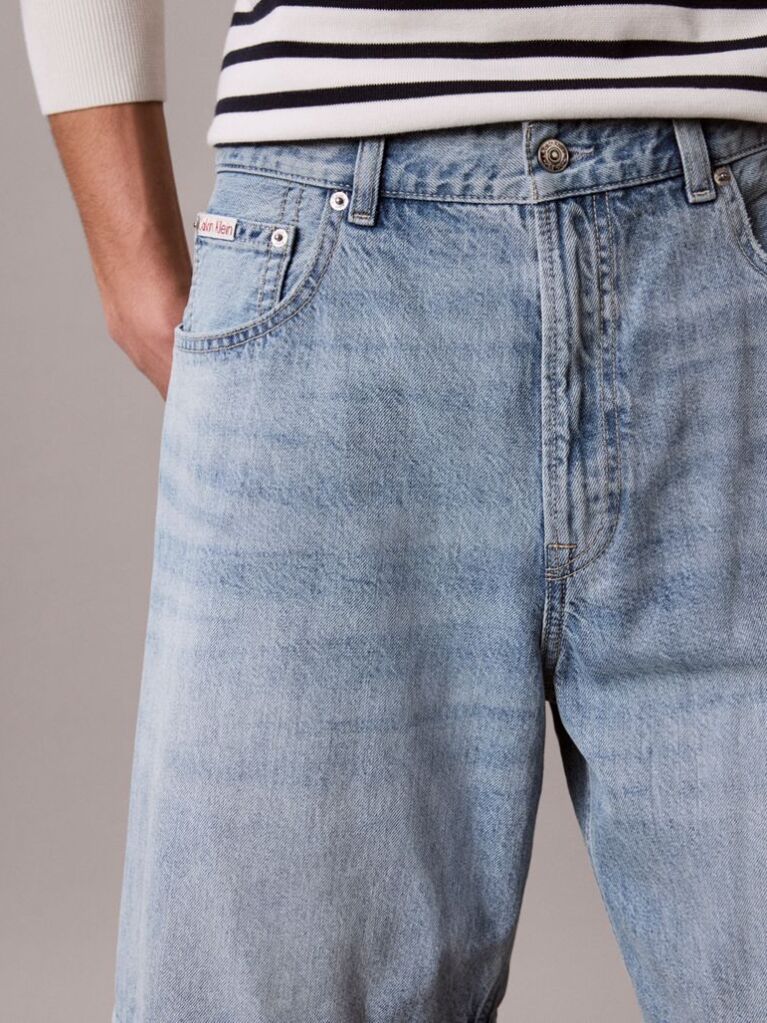 Denim Linen 90s Short Driftwood Blue  Men