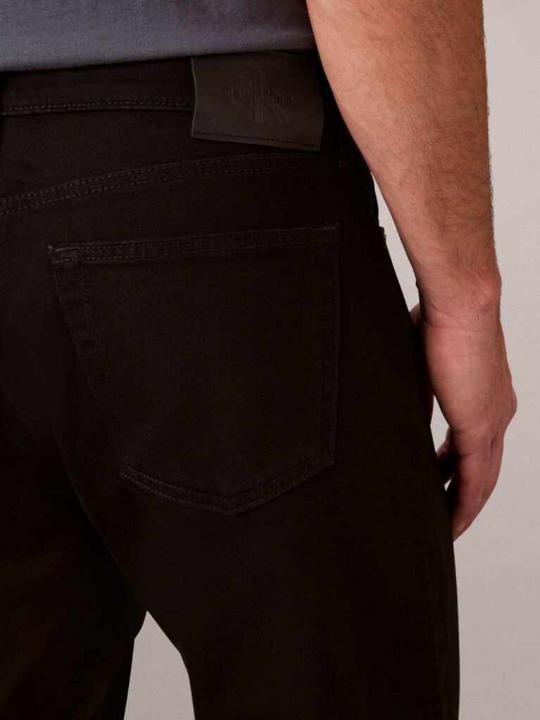 Black Regular Straight Black Jeans  Men