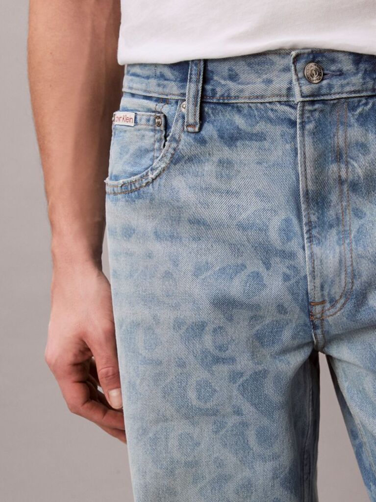 Denim 90s Straight Logo Jeans  Men