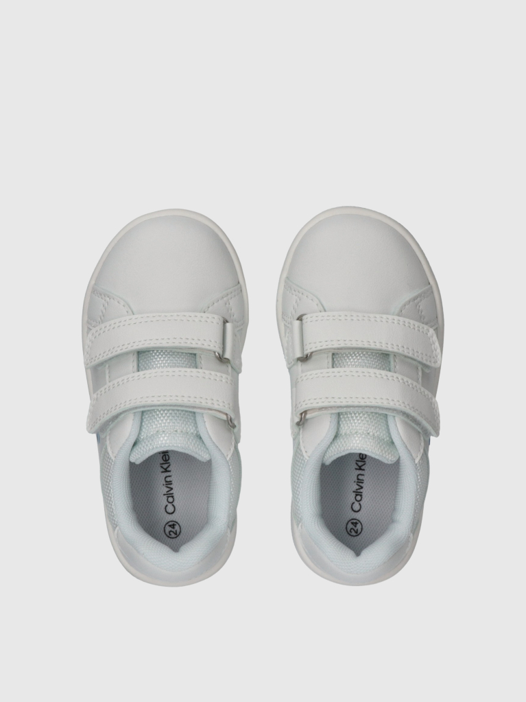 Λευκό Sneakers Με Velcro Και Χαμηλό Κόψιμο  Παιδικό Unisex