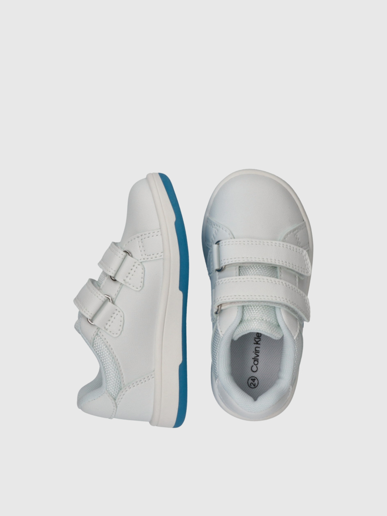 Λευκό Sneakers Με Velcro Και Χαμηλό Κόψιμο  Παιδικό Unisex