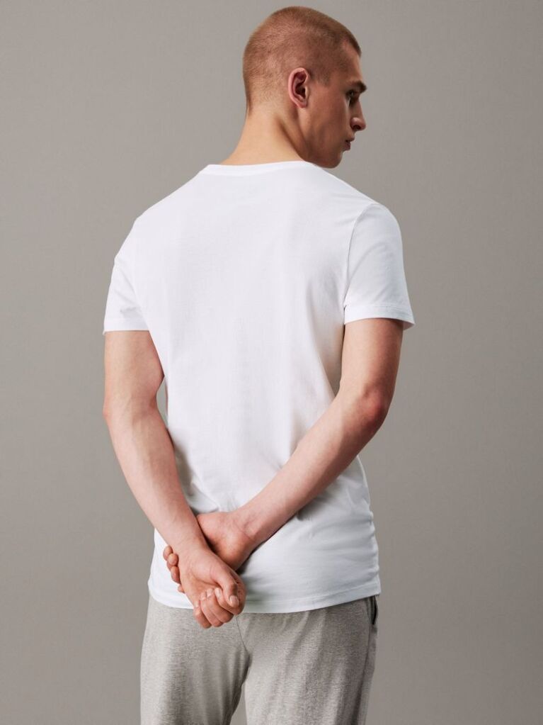 White 3 Pack Crewneck T-Shirts - Cotton Classics  Men
