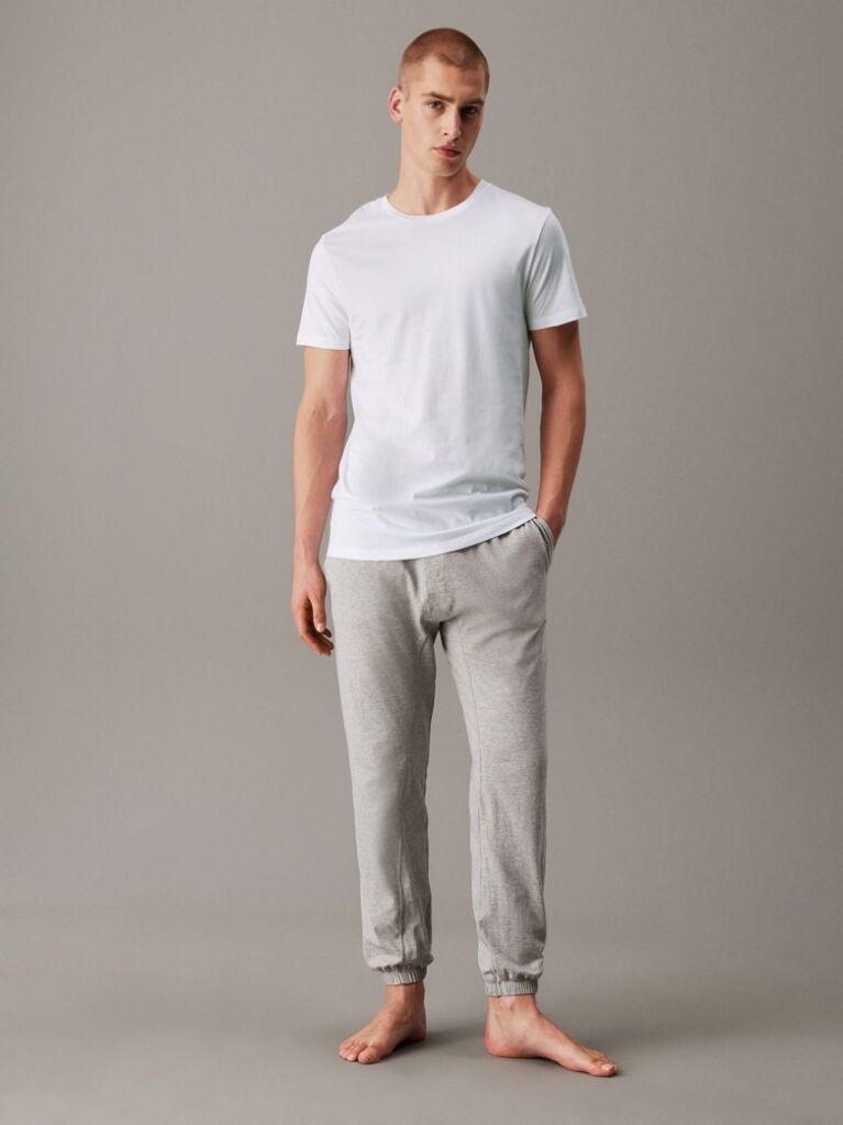 White 3 Pack Crewneck T-Shirts - Cotton Classics  Men