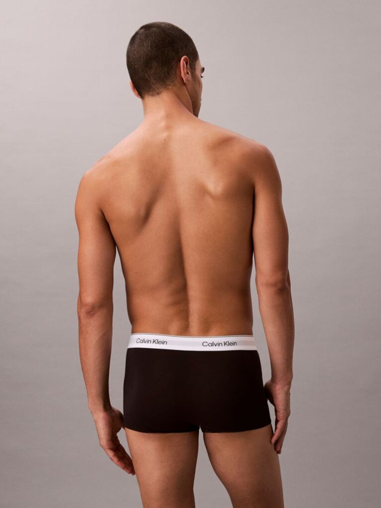 Multi 3 Pack Low Rise Trunks - Icon Cotton Stretch  Men