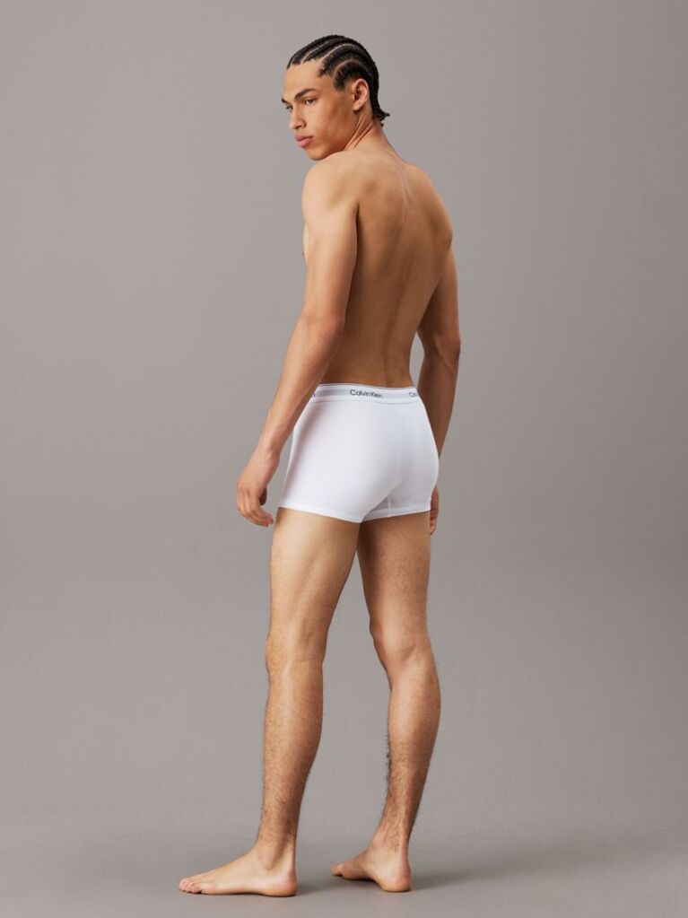 Λευκό Σετ 3 Μπόξερ - Icon Cotton Stretch  Άνδρας