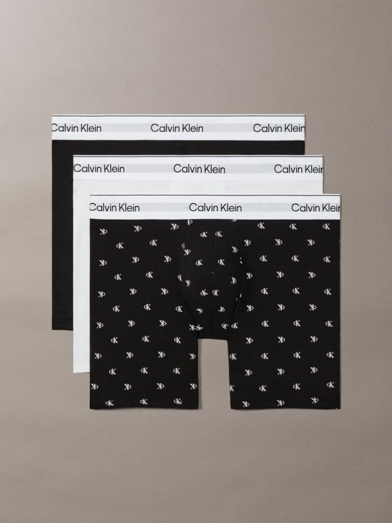 Multi 3 Pack Boxer Briefs - Icon Cotton Stretch  Men