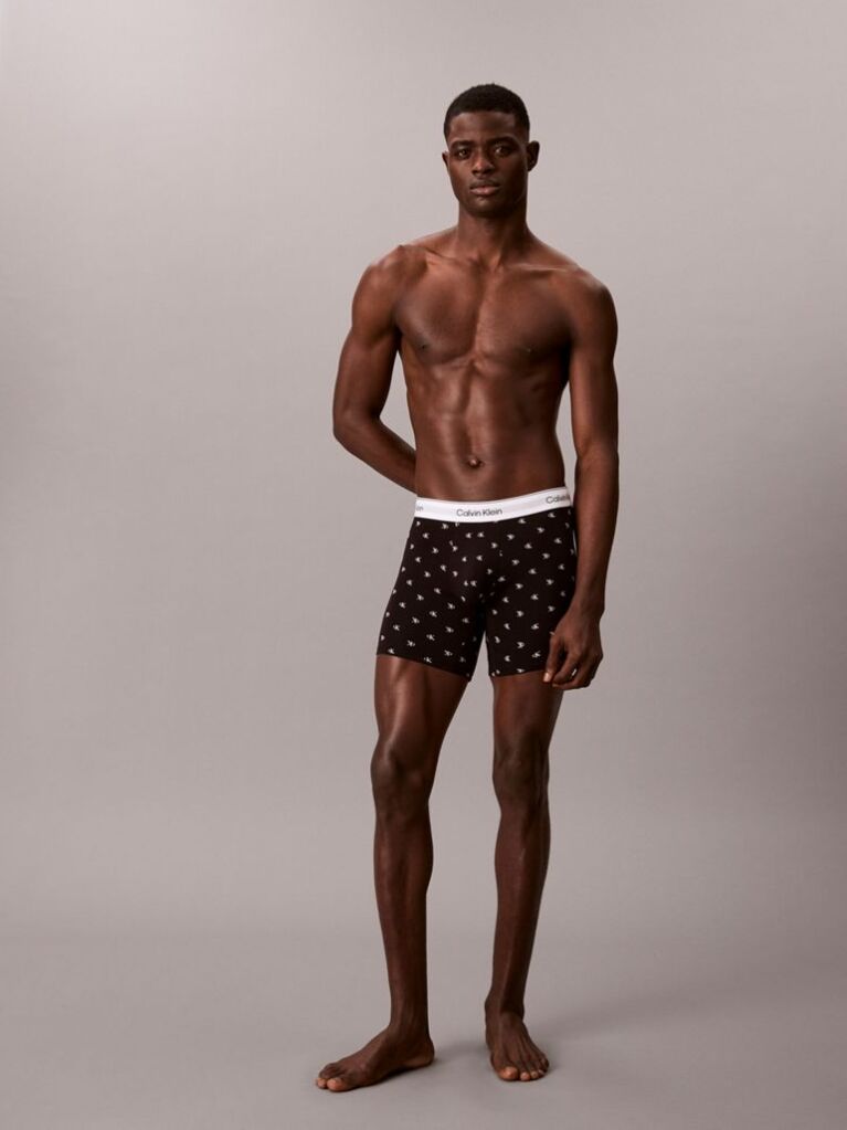 Multi 3 Pack Boxer Briefs - Icon Cotton Stretch  Men