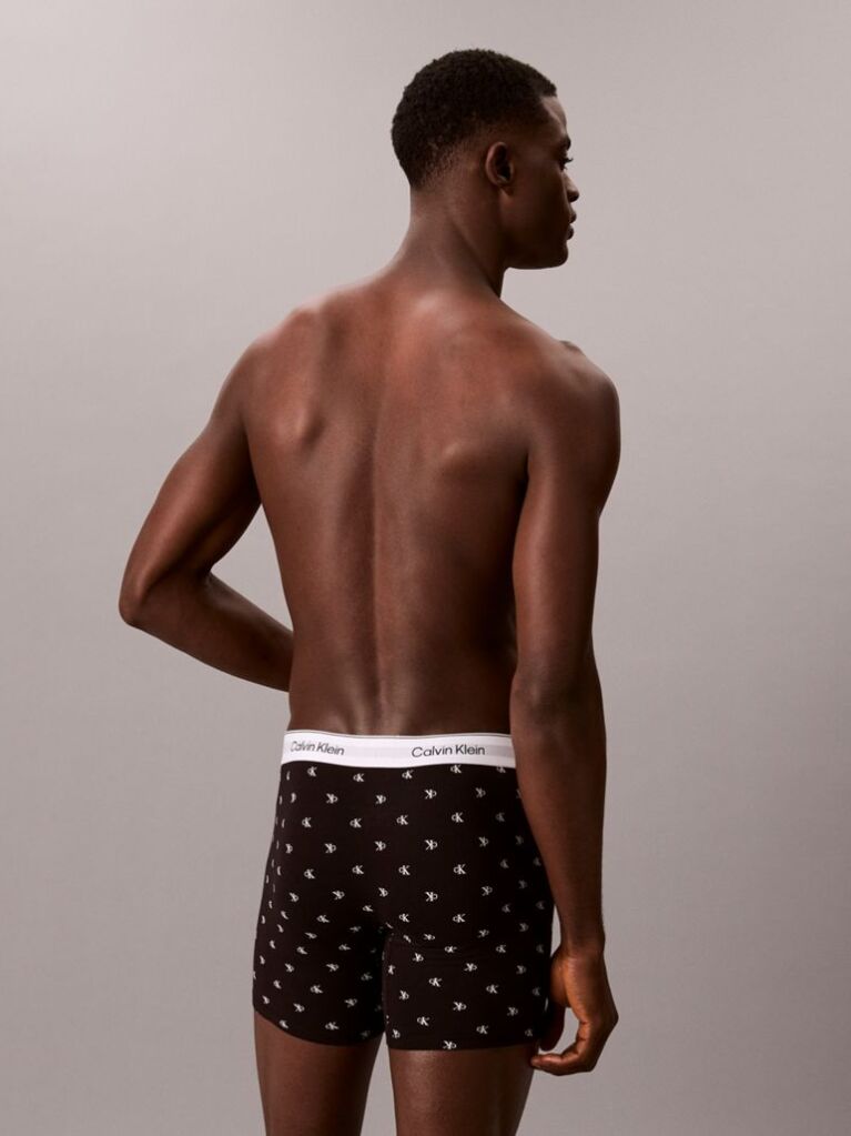 Multi 3 Pack Boxer Briefs - Icon Cotton Stretch  Men