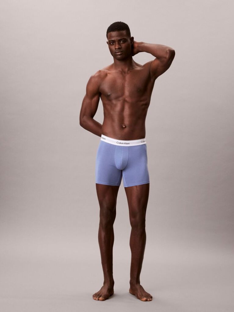 Multi 3 Pack Boxer Briefs - Icon Cotton Stretch  Men