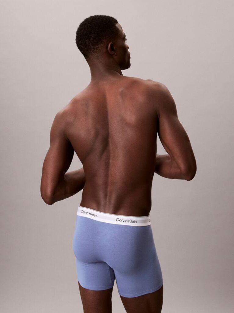 Multi 3 Pack Boxer Briefs - Icon Cotton Stretch  Men