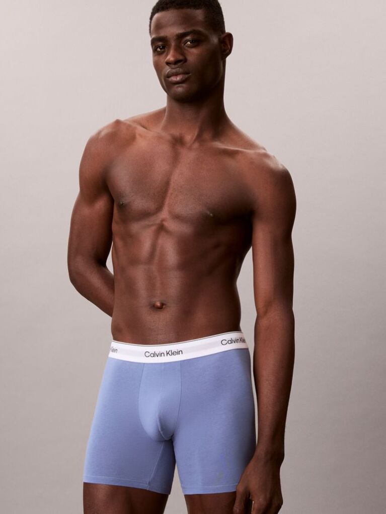 Multi 3 Pack Boxer Briefs - Icon Cotton Stretch  Men