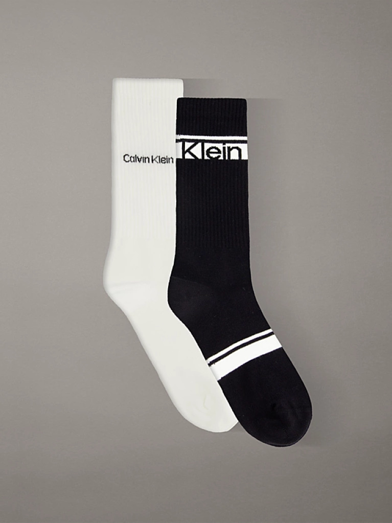 Black 2 Pack Crew Socks  Men