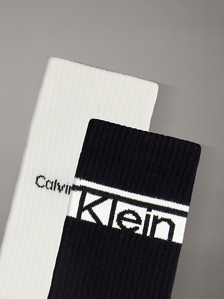 Black 2 Pack Crew Socks  Men