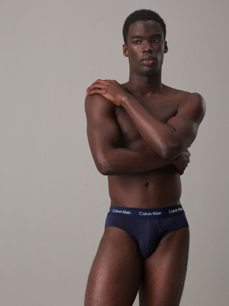 Multi 3 Pack Briefs - Cotton Stretch  Men