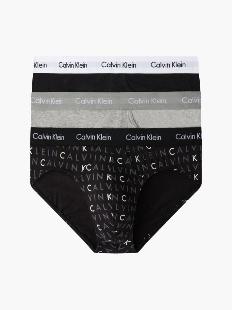 Multi 3 Pack Briefs - Cotton Stretch  Men