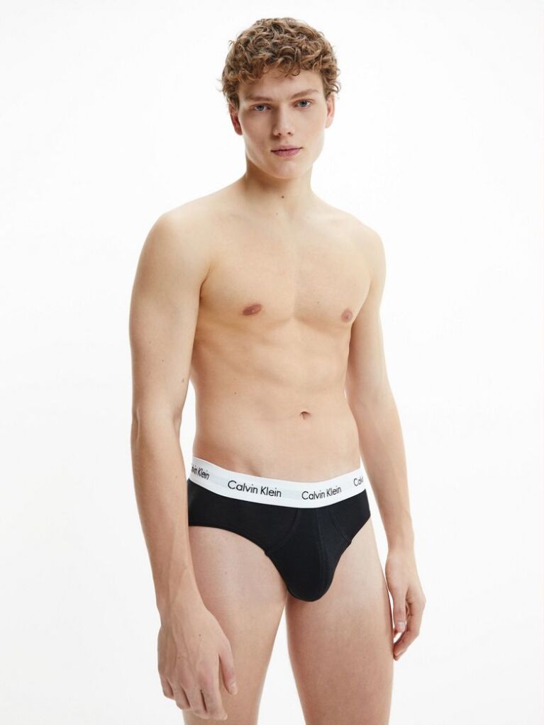 Multi 3 Pack Briefs - Cotton Stretch  Men