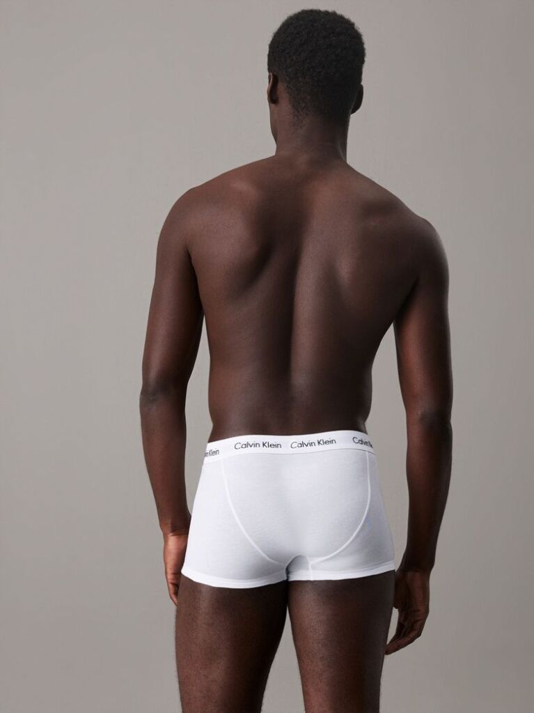 Multi 3 Pack Low Rise Trunks - Cotton Stretch  Men
