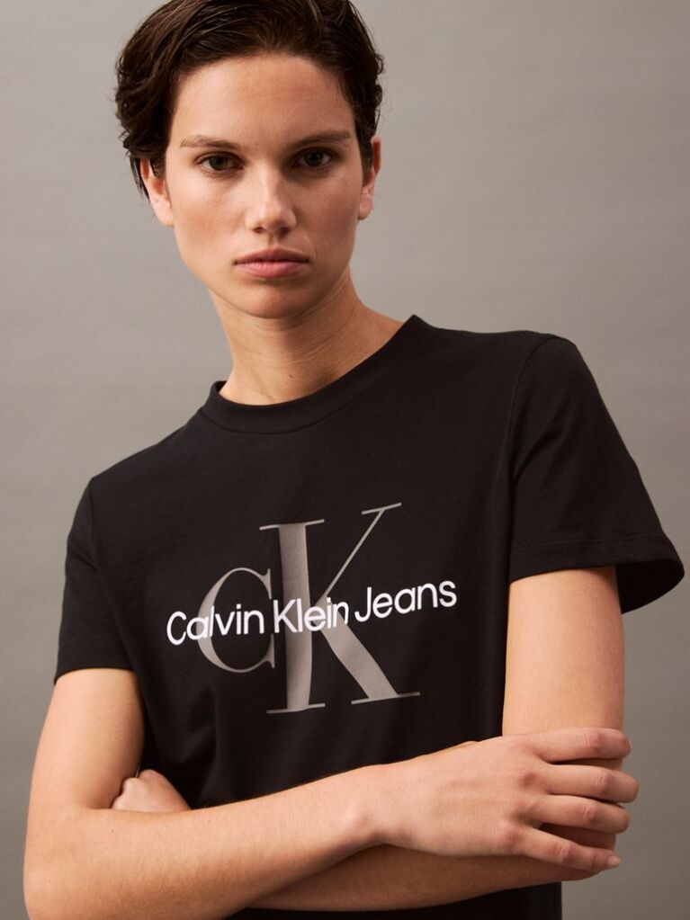 Black Monogram T-shirt  Women
