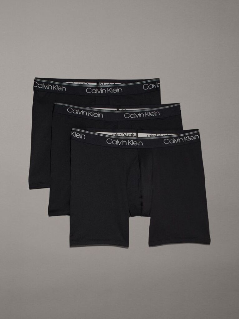 Black 3 Pack Boxer Briefs - Micro Stretch Wicking  Men