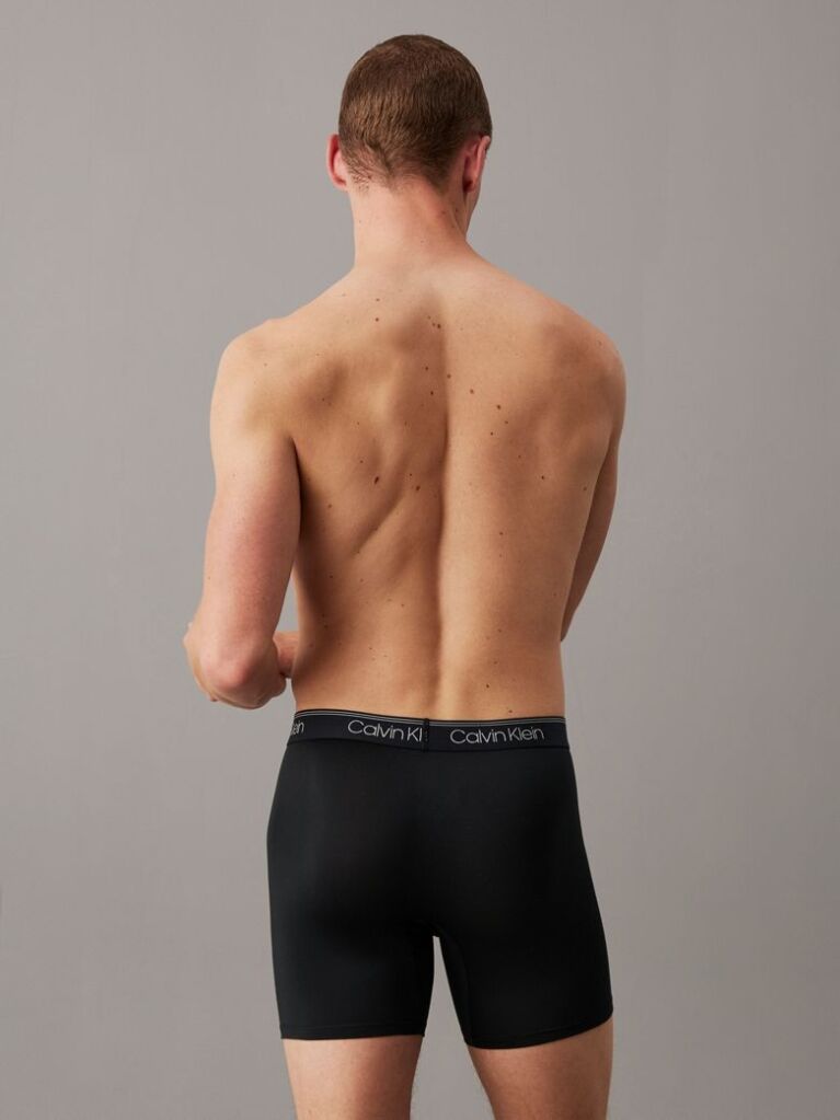 Black 3 Pack Boxer Briefs - Micro Stretch Wicking  Men
