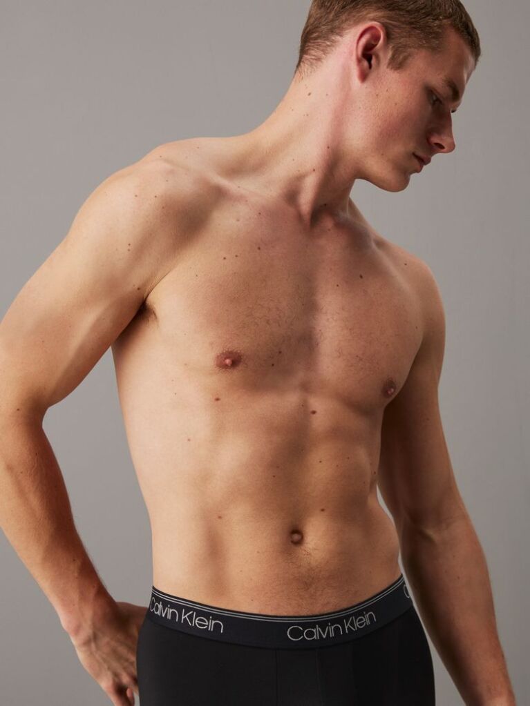 Black 3 Pack Boxer Briefs - Micro Stretch Wicking  Men