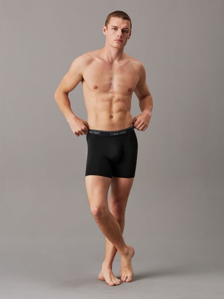 Black 3 Pack Boxer Briefs - Micro Stretch Wicking  Men