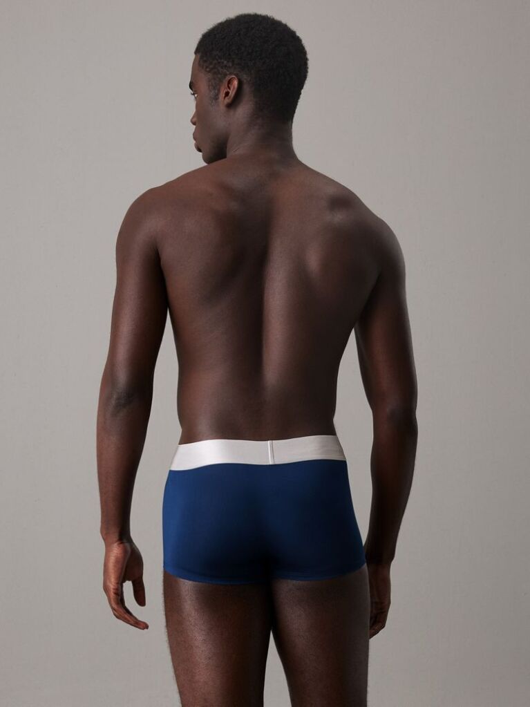 Multi 3 Pack Low Rise Trunks - Steel Micro  Men