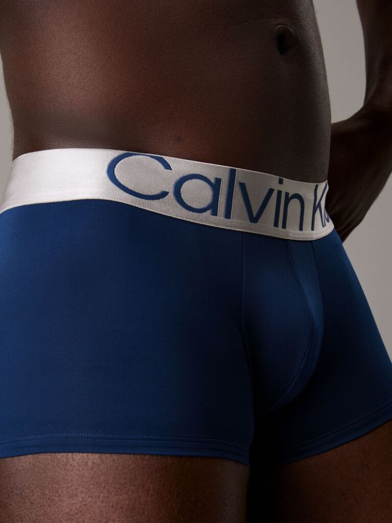 Multi 3 Pack Low Rise Trunks - Steel Micro  Men
