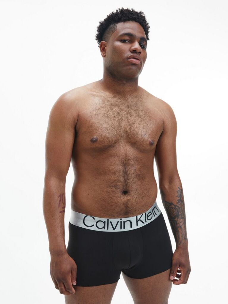 Multi 3 Pack Low Rise Trunks - Steel Micro  Men