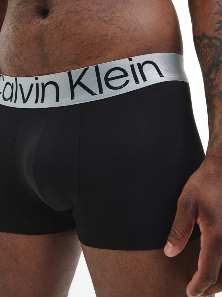 Multi 3 Pack Low Rise Trunks - Steel Micro  Men