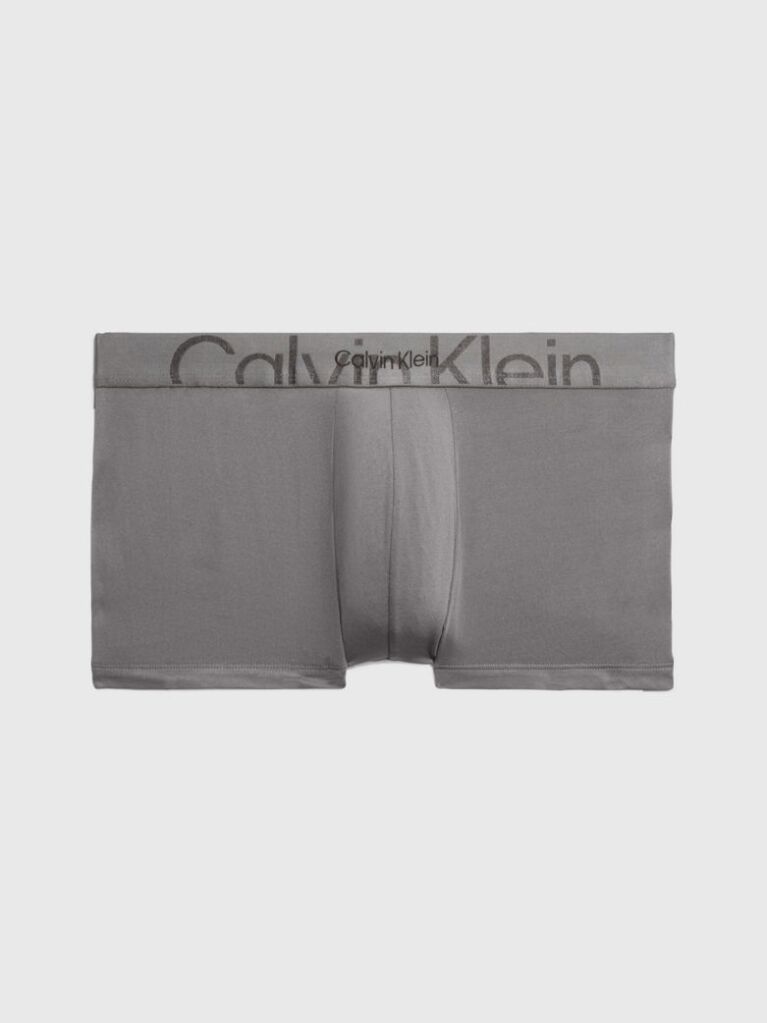 Grey Low Rise Trunk - Embossed Icon  Men