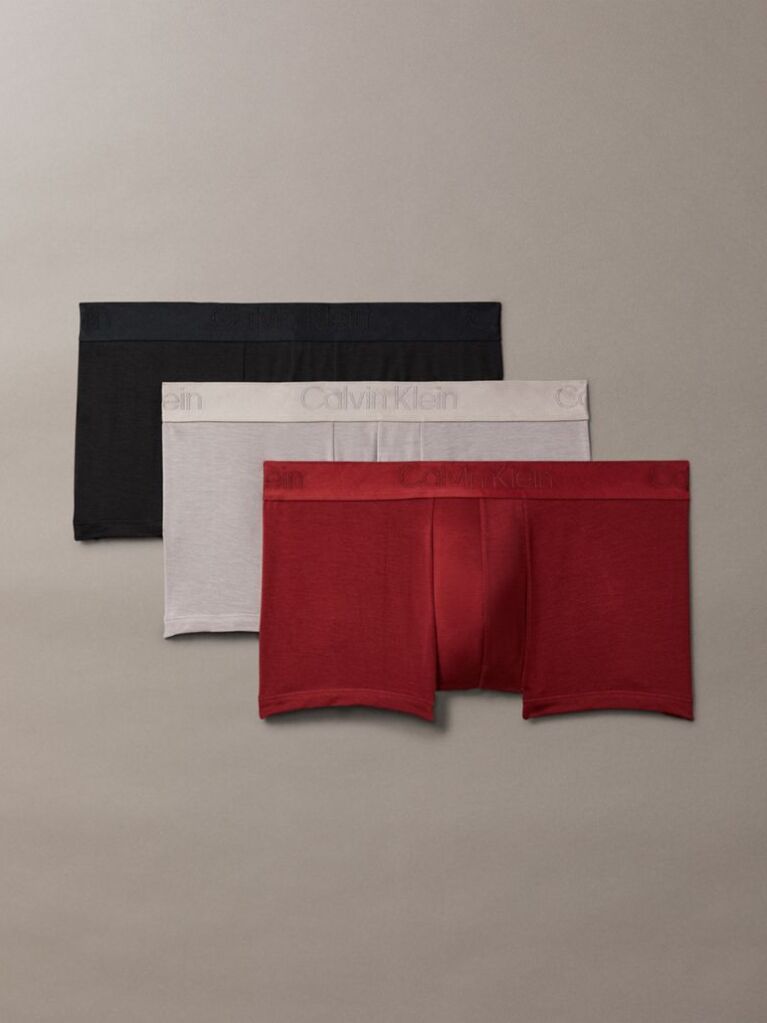 Multi 3 Pack Low Rise Trunks - CK Black  Men