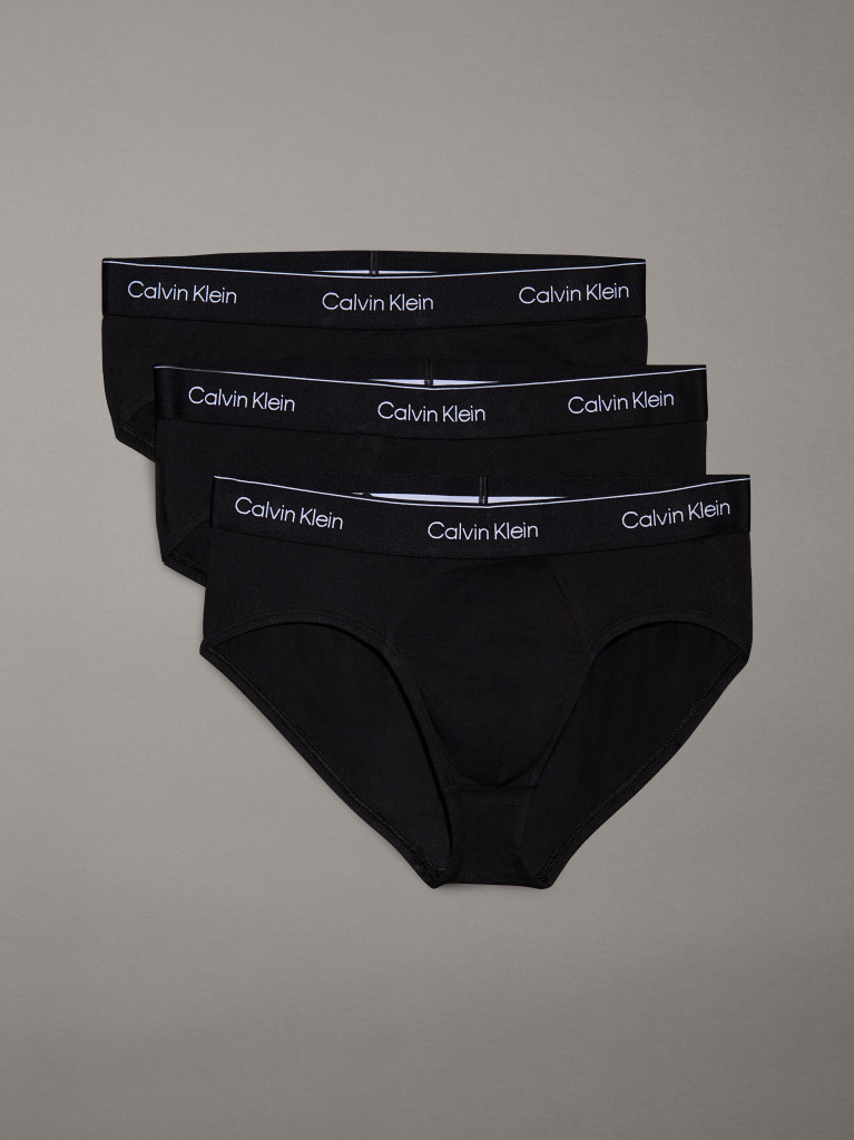 Μαύρο Σετ 3 Σλιπ - Modern Cotton  Άνδρας