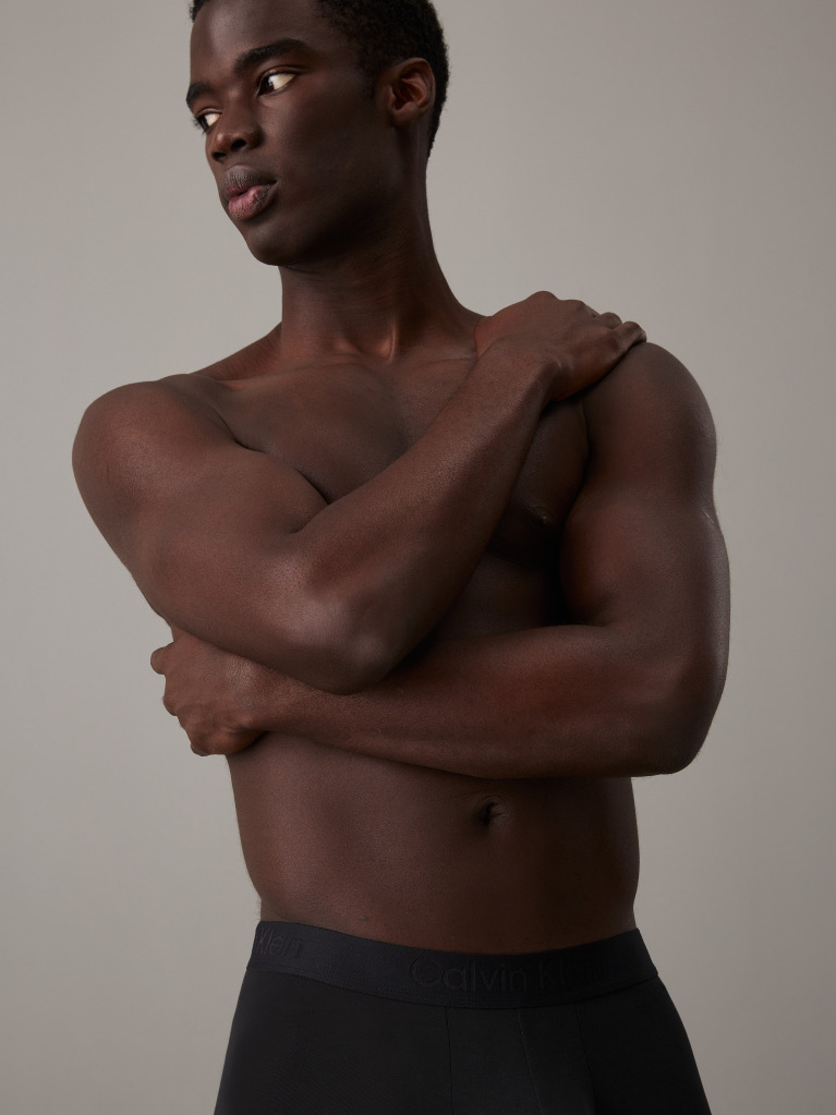 Black Low Rise Trunks - CK Black  Men