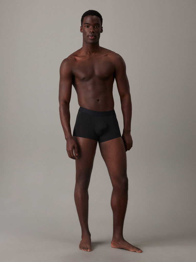Black Low Rise Trunks - CK Black  Men