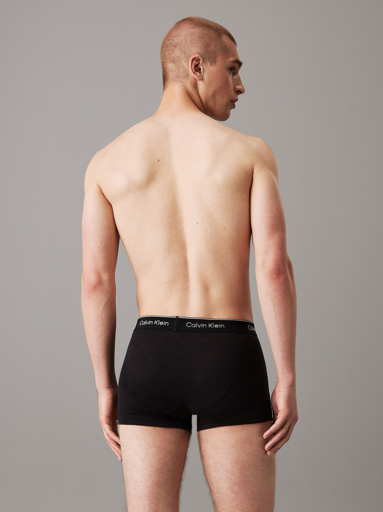 Black 3 Pack Trunks - Cotton Classics  Men