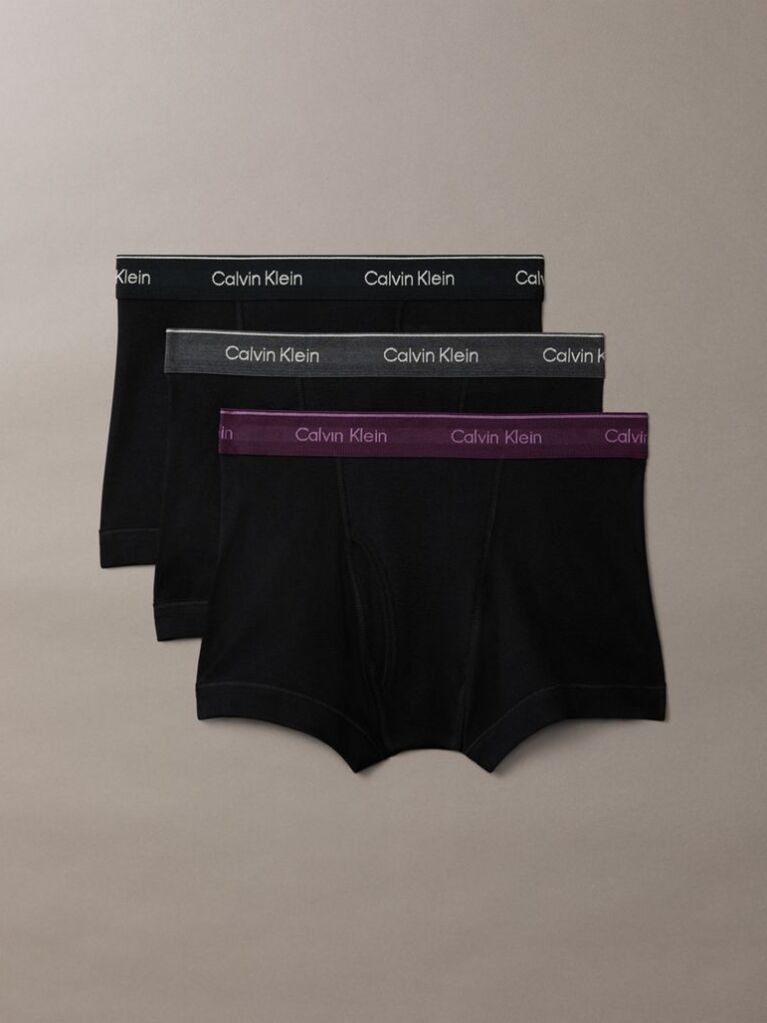 Black 3 Pack Trunks - Cotton Classics  Men