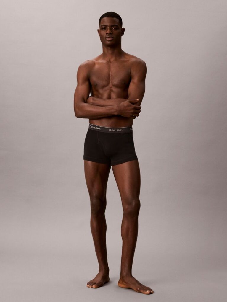Black 3 Pack Trunks - Cotton Classics  Men