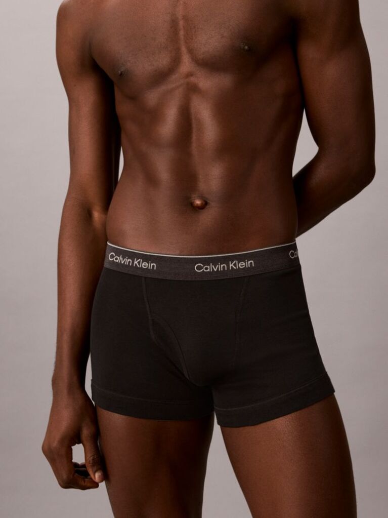 Black 3 Pack Trunks - Cotton Classics  Men